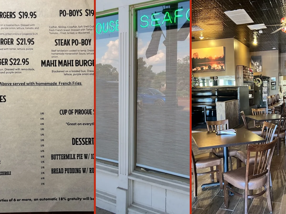 Casual restaurant interior with bar seating.